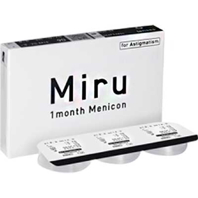 MIRU 1 month Menicon for Astigmatism